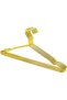 Gold metal clothes hangers - non-slip groove - 10 pieces