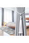 4-piece set of long tassel curtain tiebacks, hand-woven rope knot curtain fasteners, silver-grey - 2