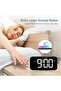 Smart LED Alarm Clock with Large Display, RGB Ambient Lighting and Emergency Power - 4
