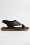 Flip Flop Sandals with Gold Buckle Detail 100 Black - 2
