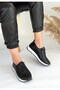 Tone Black Skin Lace-Up Sneakers - 3