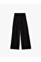 Viscose Salda Fabric Pleated Sequined Shimmering Wide-Leg Palazzo Trousers - 6