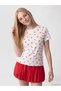 Two Mt Shop Quality Xside White Combed Cotton Printed Standard & Regular Short Sleeve Women's T-Shirt