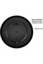 Hygrometer — 10-inch indoor thermometer with large display — Temperature and humidity monitor — Suitable for indoor and outdoor use — Black - 3