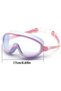 Children Swimming Goggles Anti-Fog UV Protection Leak-Proof Pool Nose Clip Earplugs for Boys Girls Teens Toddlers Ages 3-16 Light Blue - 2