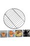 Barbecue Tool Set - Round Barbecue Grill Net, Indoor Barbecue Accessory, Stainless Steel Grill Mat for Roasting - 2