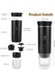 Rechargeable 12V Portable Espresso Maker & Travel Coffee Machine for Camping, Cars & Outdoor Use (Black) - 5