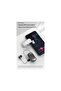 K68 Retractable Lavalier Headphones with Card Slot, Single Ear Clip, Multi-functional MP3 Player Headphones, White - 2