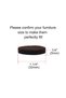 100-piece pack of round, 1 1/4-inch, non-slip, noise-reducing chair leg pads, brown - 2