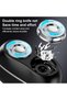 Men's electric shaver - wet & dry electric shaver - USB Recharge - IPX7 Waterproof - For home - travel - business - & gift (silver) - 5
