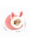 Hamster/Guinea Pig House, Winter Warm Bed, Soft Velvet Pet Accessories for Rodents and Small Pets, Velvet Toy (Pink) - 2