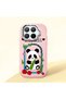 Mi 15t Pro Compatible Case Camera Protective Pink Silicone Couple Phone Case Panda Pattern