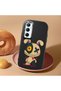 Realme C65 Compatible Case Camera Protector Black Silicone Couple Phone Case Character Patterned - 2