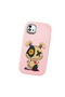 Realme C20 Compatible Case Camera Protector Pink Silicone Couple Phone Case with Character Pattern - 3