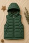 New Season Water Repellent - Cold-Proof Hooded Zippered Quilted Inflatable Vest (Unisex) - 4