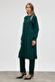 Stone Embellished Plus Size Suit - Emerald - 2