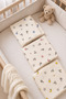 3-Piece 100% Cotton Multi-Purpose Newborn Baby Muslin Cover & Blanket Single Layer 85X90 cm - 5