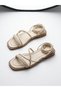 Mi̇a026-1521 Women's Daily Hand-Knitted Daily-Evening-Dress-Holiday Sandals - 6