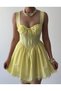 Women's Sari Mini Dress with Strappy Bodice Detail and Lace Trim - 7