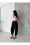 Women's Woven Pleated Balloon Pants - 8