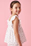Printed Top with Square Neck and Flutter Sleeves - 3