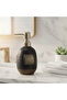 Navy Blue Speckled Glaze Ceramic & Plastic Liquid Soap Dispenser - 400 ml - 3