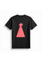 Women's Party Hat Printed Short Sleeve T-Shirt Casual Relaxed Fit Round Neck Modern Design Stylish - 2