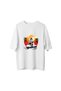 Men's Oversize T-Shirt Retro Scooter Print Sunset Motif Vintage Style Relaxed Fit Casual Modern - 2