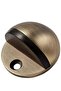 Brown Stainless Steel Half Moon Oval Floor Door Stop