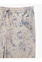 Cotton Comfortable Fit Pocketed Waist Tie-Up Abstract Printed Barrel Pants - 3