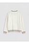 Rmz Gi̇yi̇m Farkiyla V Embroidered Girls' Knitwear Cardigan - 5