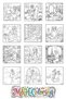 Girl Moments Vol1 & Vol2 Coloring Book - 10X10 cm Coloring Book / 2 Pieces / for Children and Adults / Relaxing / Hobby / Stress Relief / Enjoyable Coloring Pages - 8