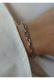 Steel Unisex Interlocking Coil Bracelet 17+5 cm