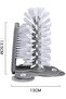 Double-sided suction cup cup brush, 2-in-1 off-white - 5