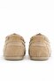 Cavina Women's Beige Genuine Leather Suede Lace-Up Loafer - 4