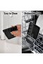 Silicone kitchen storage rack with hanging black - 3