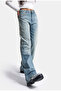 Women's Denim Color 4S6-32 Straight Fit High Waist Denim Jeans - 7