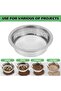 Soil sieve set 5-in-1, including shovel and sieve frame, silver. - 4