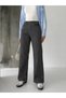 Smoked Linen High Waist Full Fit Loose Pants - 3