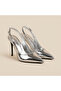 Venus Buckle Detailed Shiny Heeled Shoes - 4