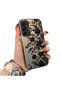 Samsung Galaxy A25 Compatible Elegant Black Lace Flower Pattern Case, High Quality Matte Phone Case - 2