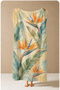 Tropical Bird of Paradise Floral Patterned 70X150 Beach Towel - Digital Printed Fade-Resistant Bath Towel