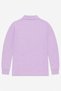 Children's Unisex Lilac 2-Piece Polo Collar School T-Shirt Set Short Sleeve + Long Sleeve 100% Cotton Lakos Fabric - 8