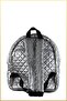 Sima Women's Quilted Parachute Fabric Backpack - Platinum - 4
