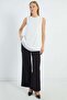 Crew Neck Front Chiffon Sleeveless Tunic - 4