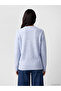 Lcw Everyday Blue Crew Neck Women's Knitwear Sweater - 4