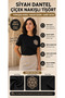 Women's Lace Embroidered Lycra Combed Cotton Short Sleeve T-Shirt - 2