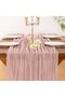 Socomi Cheesecloth Table Runner 10ft Gauze Boho Rustic Dusty Pink Cheese Cloth Table Runner for Baby - 5