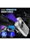 S12 Plus Mini LED Flashlights USB Rechargeable Small Keychain Flashlight with 11 Modes of Main & Sid - 4