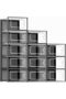 X-Large Shoe Storage Boxes Organizers Clear Plastic Stackable 12 Pack, Shoe Rack & Holder Sub